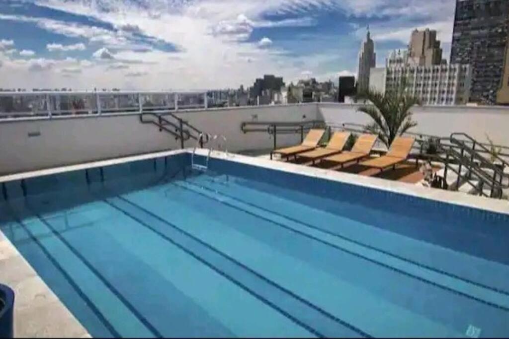 Studio Flex Com Garagem E Piscina No Centro De Sp Сан-Паулу Екстер'єр фото